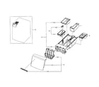 Samsung WF393BTPAWR/A1-01 drawer assy diagram