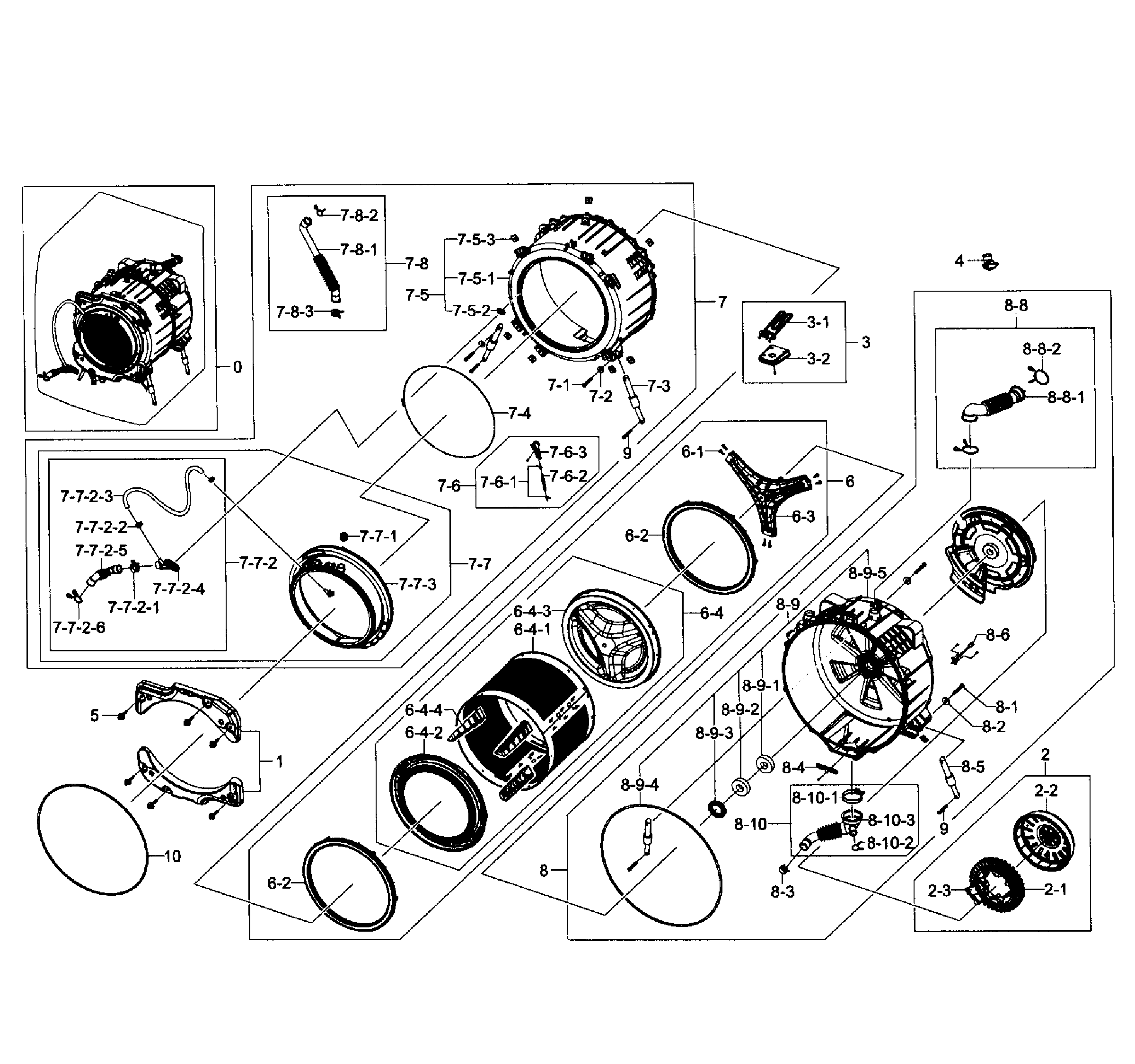 Tub/drum assy