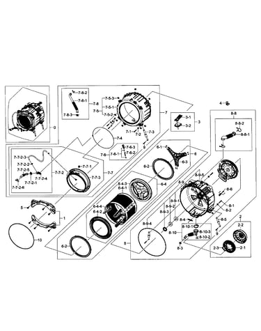 Tub/drum assy