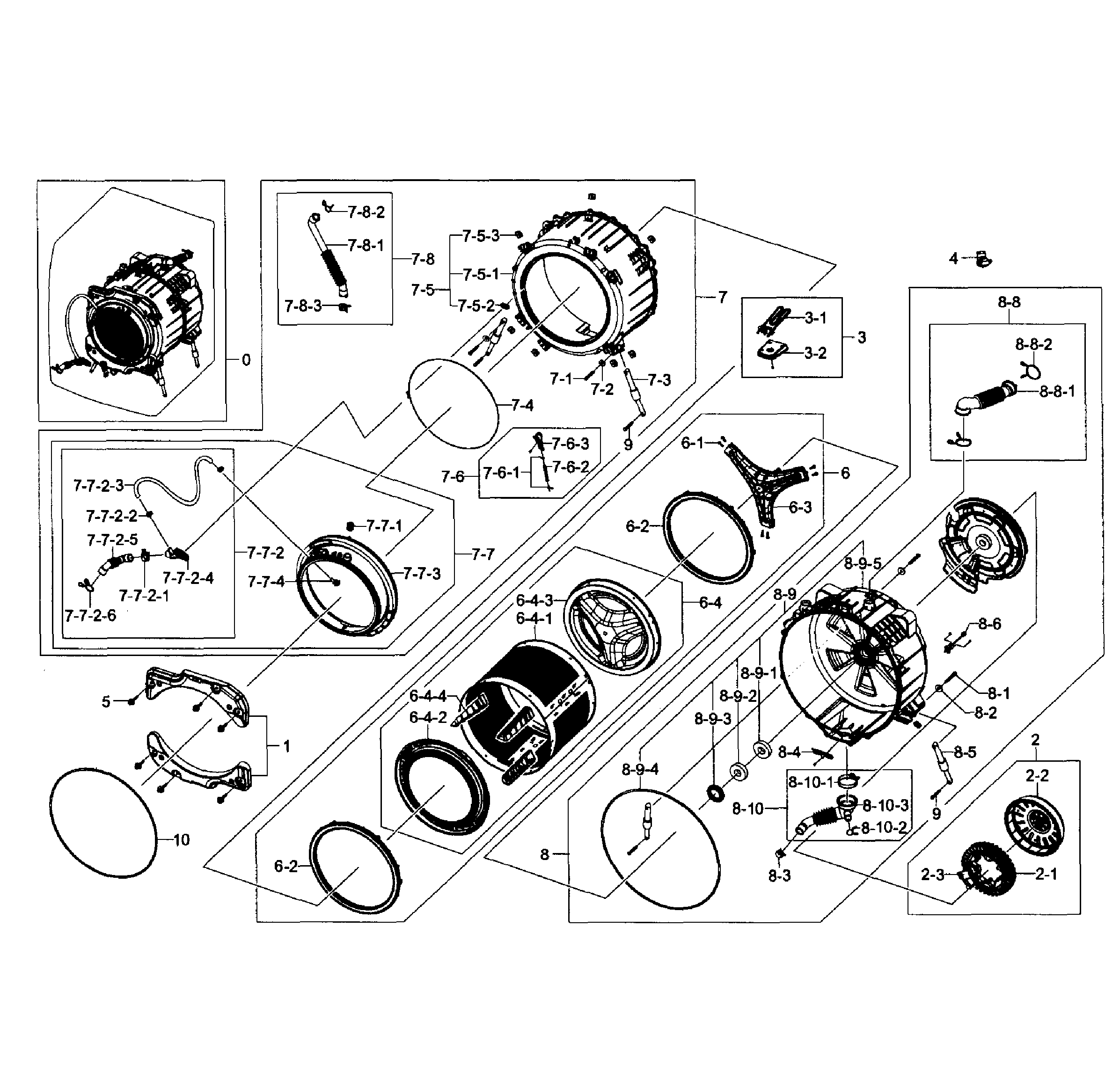 Tub/drum assy