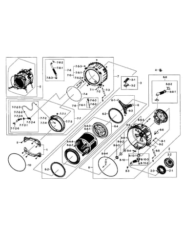 Tub/drum assy