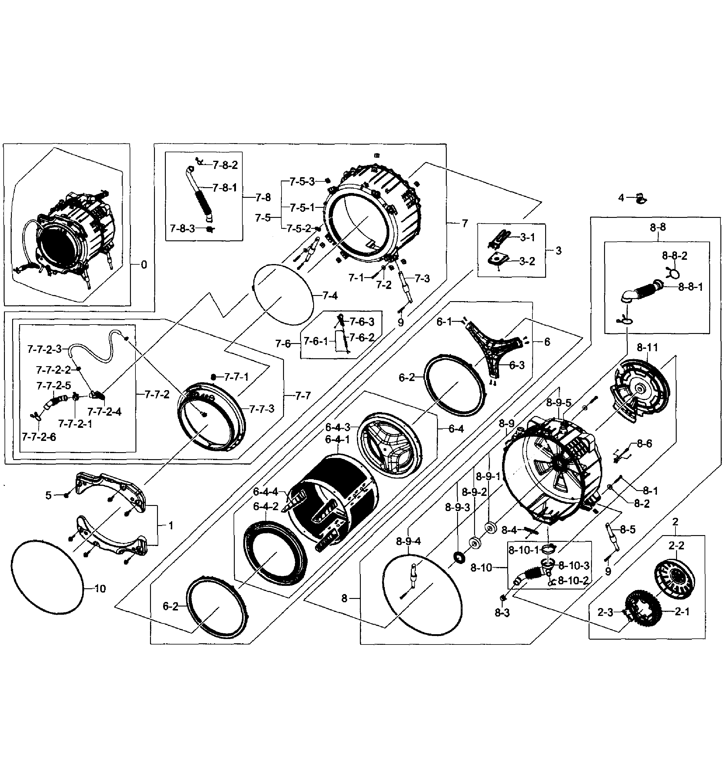 Tub/drum assy