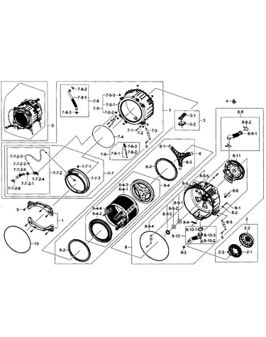 Tub/drum assy