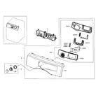 Samsung DV361EWBEWR/A3-01 control panel diagram