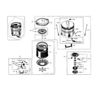 Samsung WA484DSHASU/A1-01 tub assy diagram