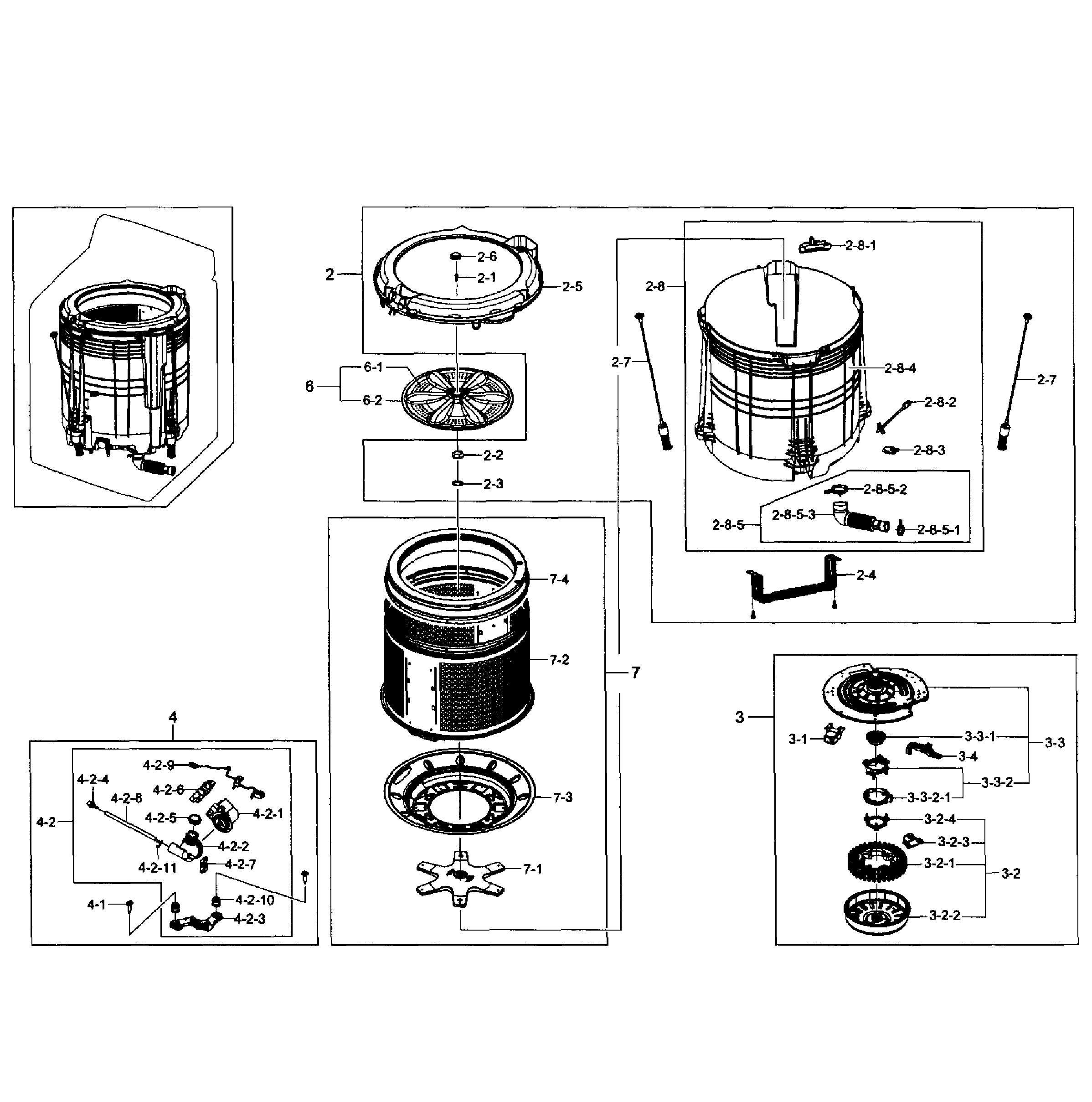 Tub assy
