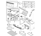 Samsung SMH7185STG/XAA cabinet 1 assy diagram
