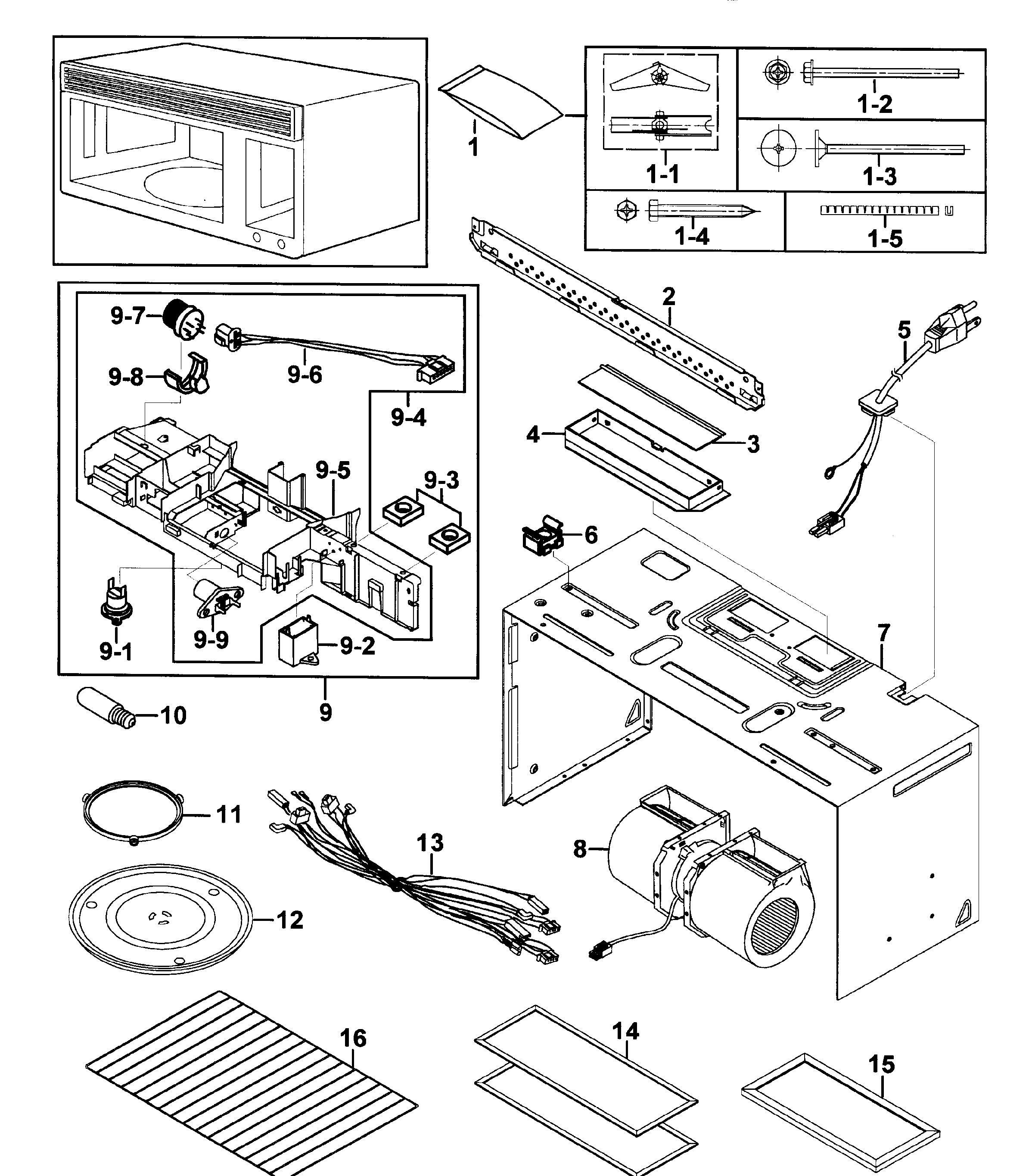 Cabinet 1 assy