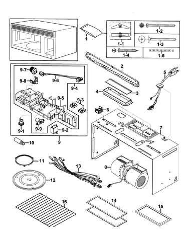 Cabinet 1 assy