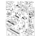 Samsung SMH7185STG/XAA cabinet 2 assy diagram