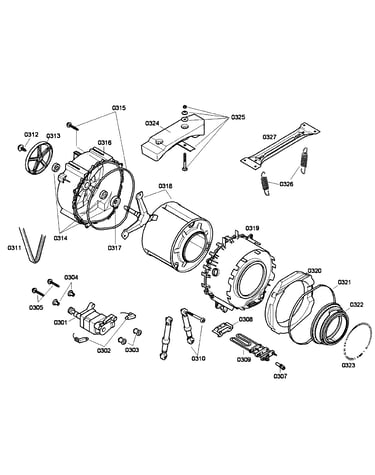Tub/drum assy