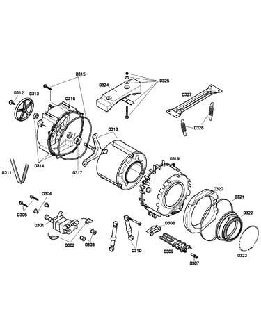 Tub/drum assy
