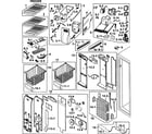 Samsung RS264ABBP/XAA-00 freezer diagram