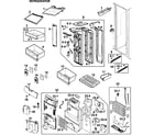 Samsung RS264ABBP/XAA-00 refrigerator diagram