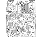 Samsung RS267LBBP/XAA-00 refrigerator diagram
