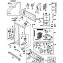Samsung RS275ACWP/XAA-00 cabinet diagram