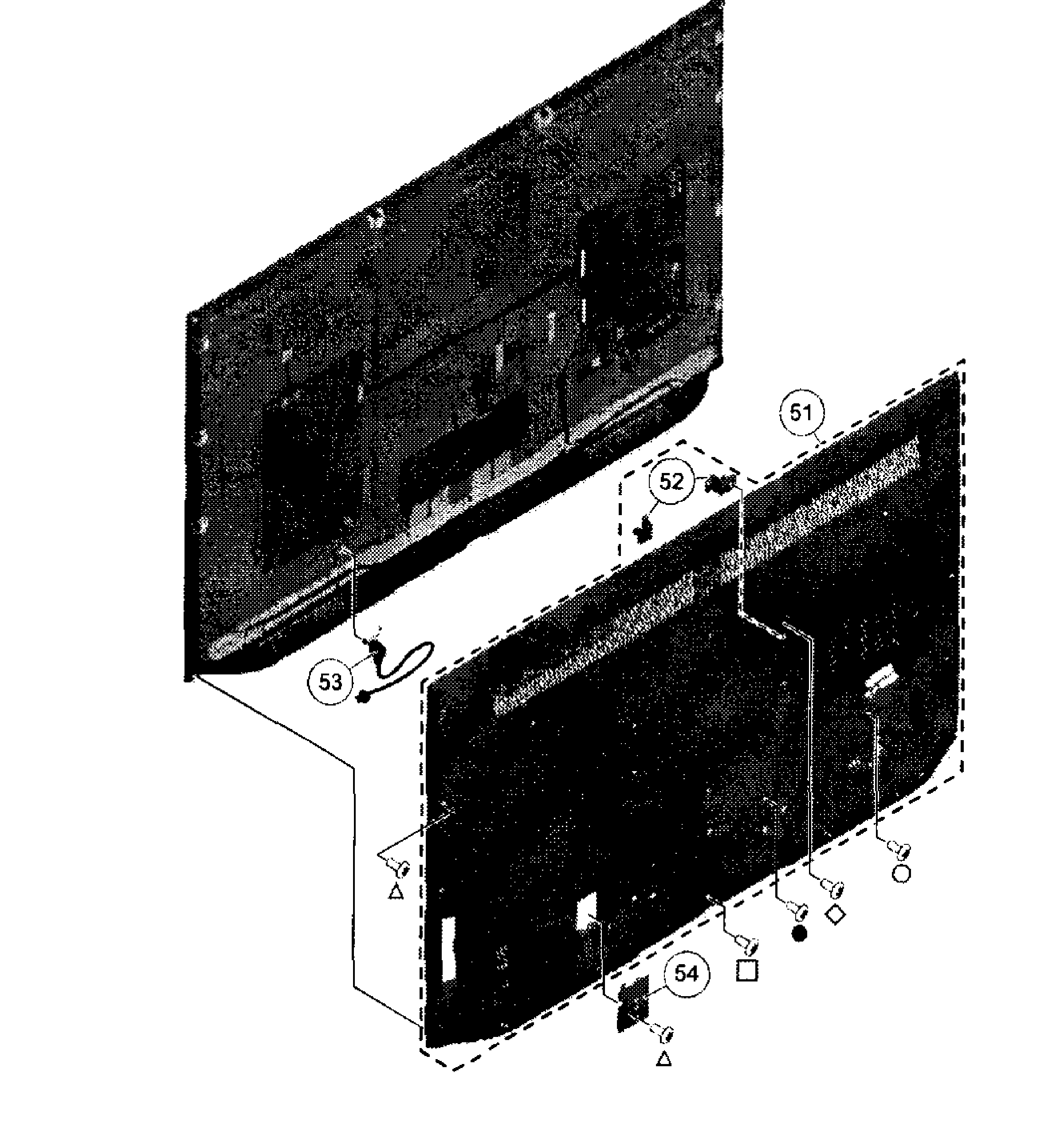 Rear cabinet