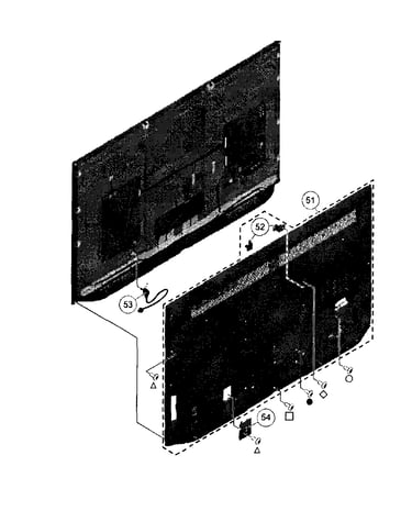 Rear cabinet