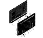 Sony KDL-50EX645 rear cabinet diagram