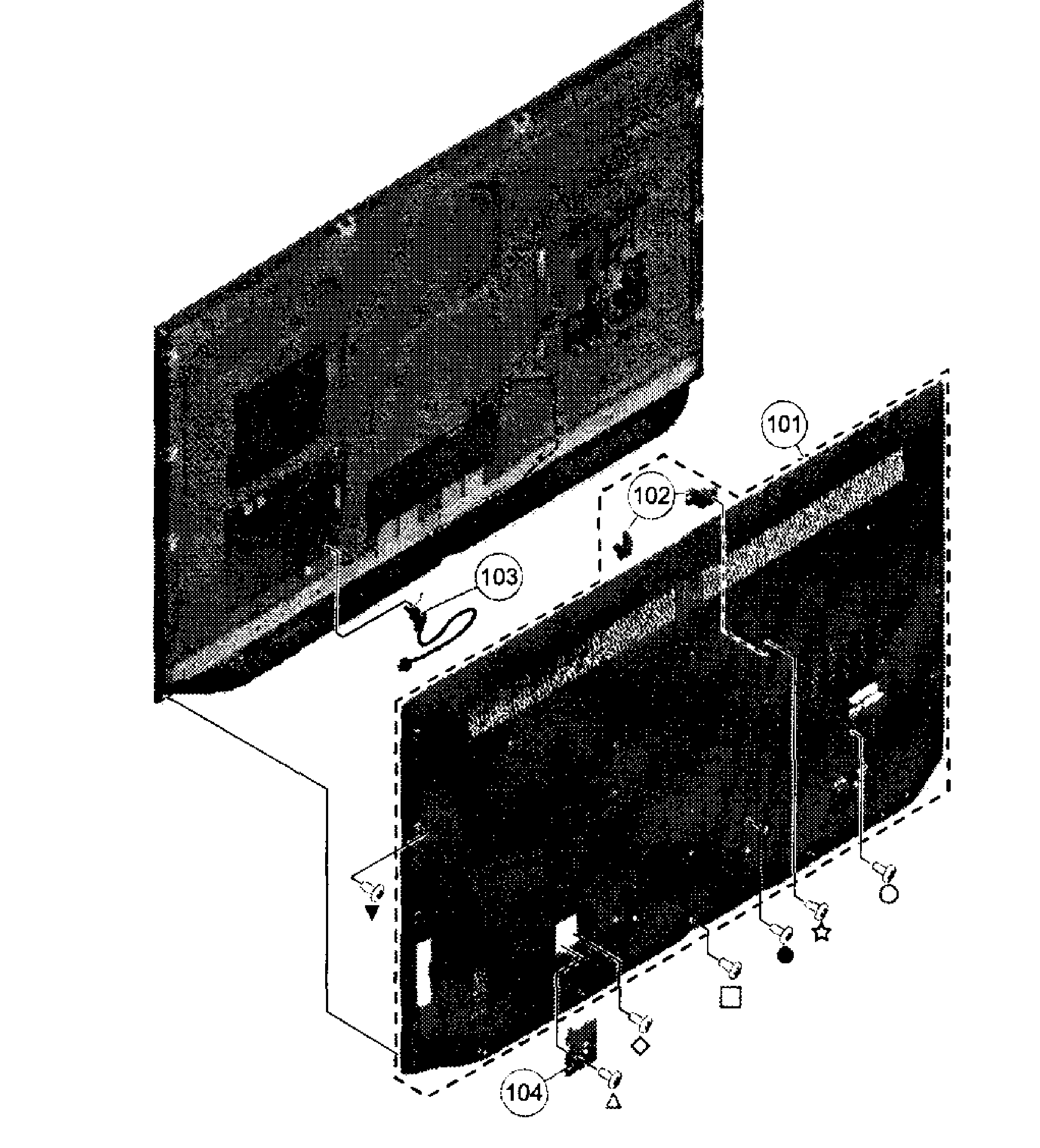 Rear cabinet