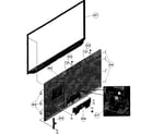 Sony KDL-50EX645 front cabinet diagram