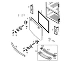 Samsung RF263BEAESR/AA-00 freezer door diagram