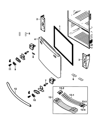 Freezer door