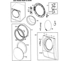 Samsung WF328AAW/XAA-01 front/door diagram
