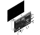 Sony XBR-55HX950 rear assy diagram