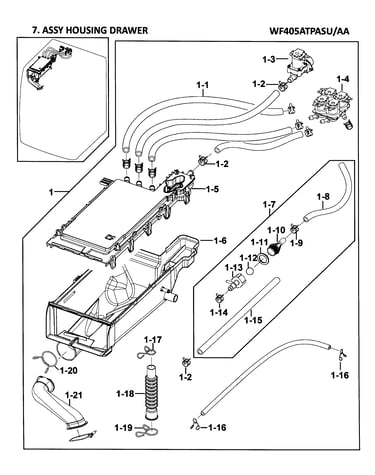 Drawer housing