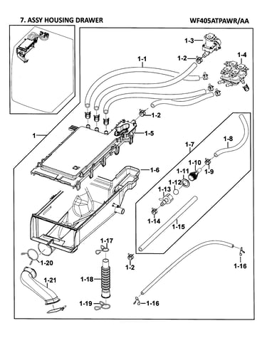 Drawer housing