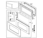 Samsung SMH7187STG/XAA-00 door assy diagram