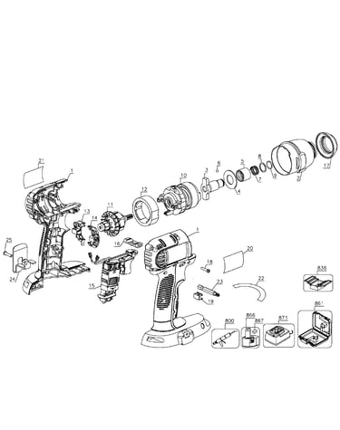 Drill cordless