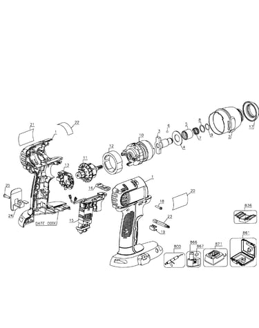 Drill cordless