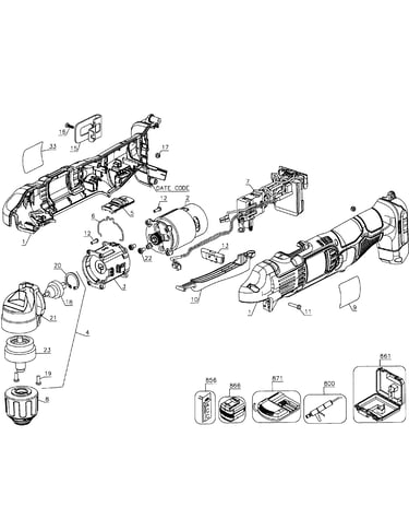 Drill cordless