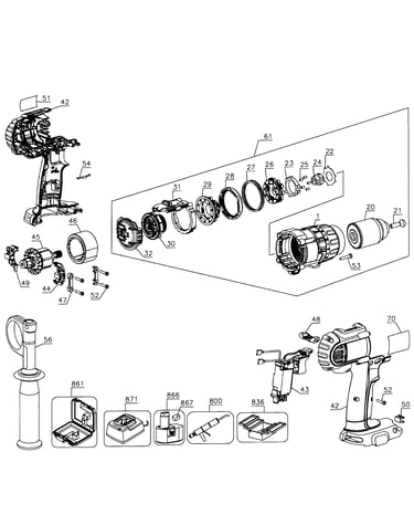 Drill cordless