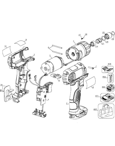 Drill cordless