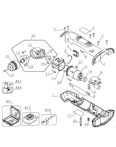 Drill cordless