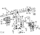 DeWalt DCH213L2 TYPE1 motor assy diagram