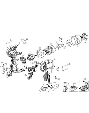 Drill cordless