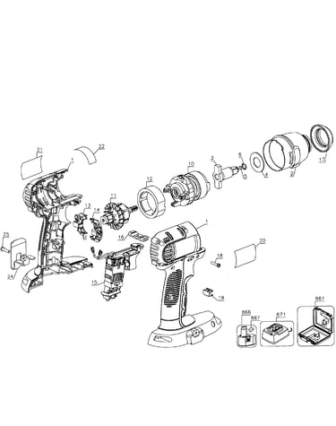 Drill cordless