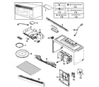 Samsung SMH9151STE/XAA-00 cabinet 1 diagram