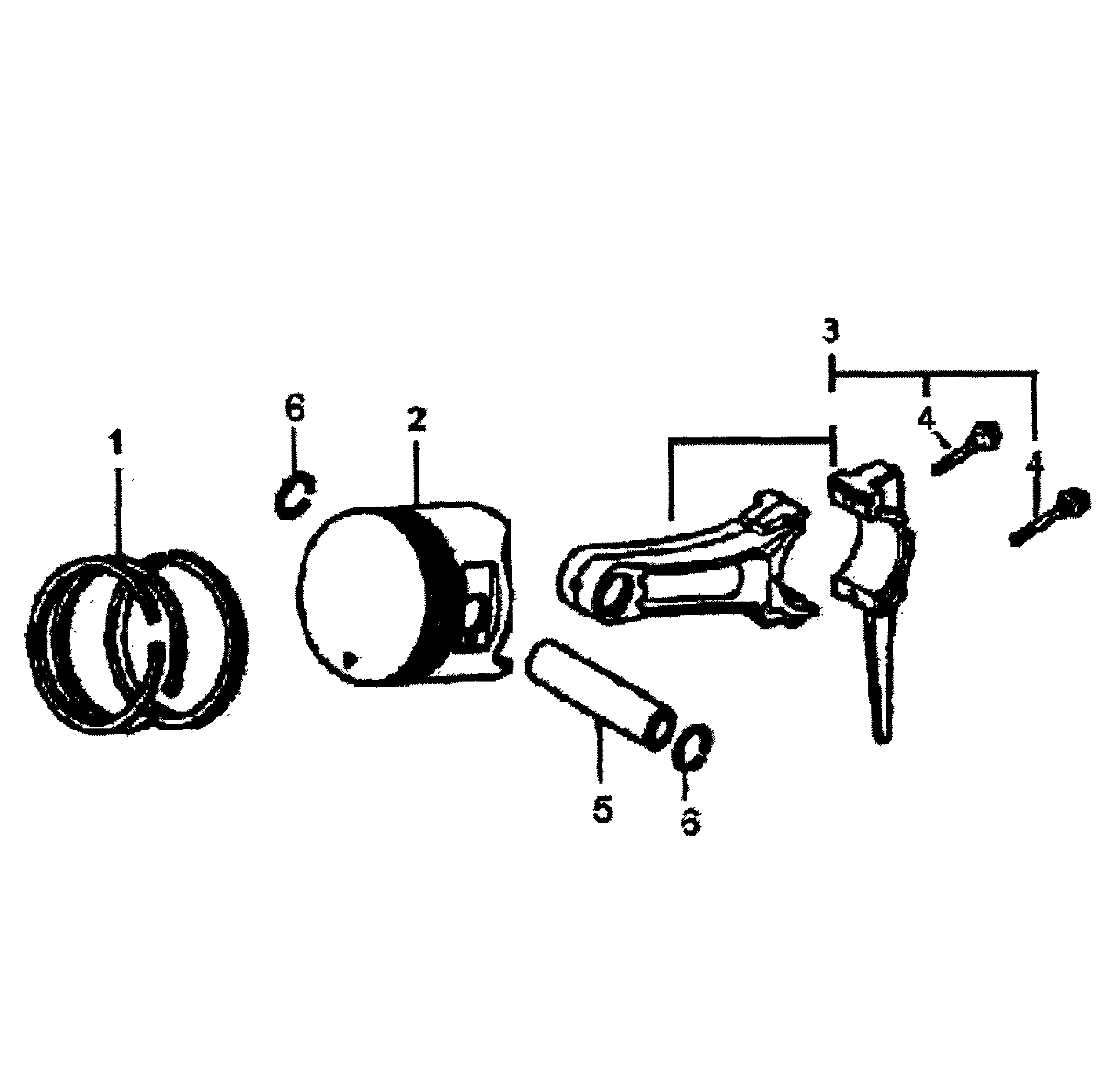Piston/rod assy