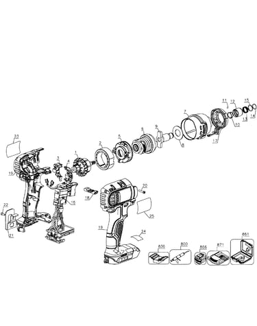 Drill cordless