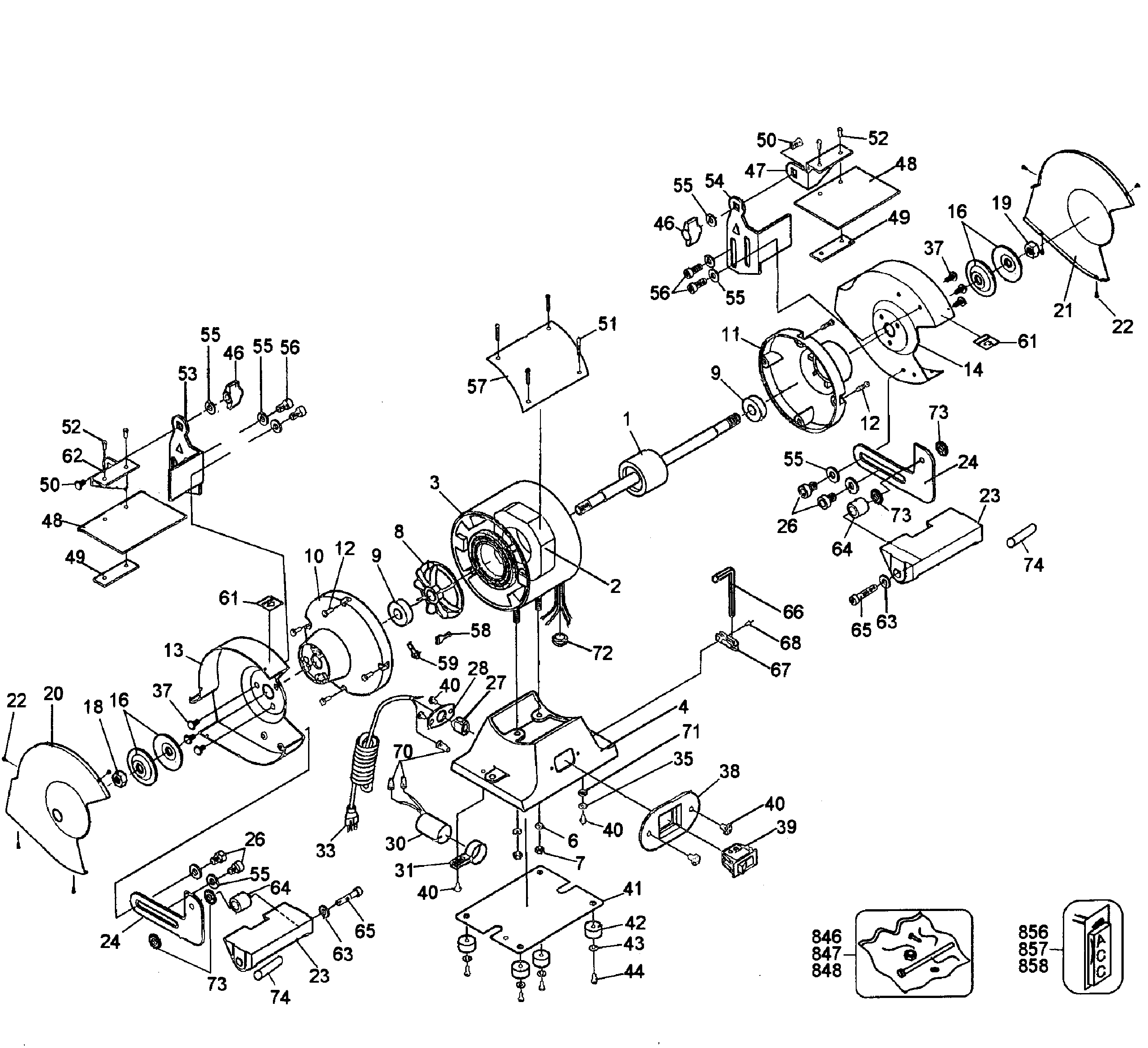 Bench grinder