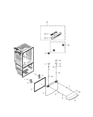 Freezer door