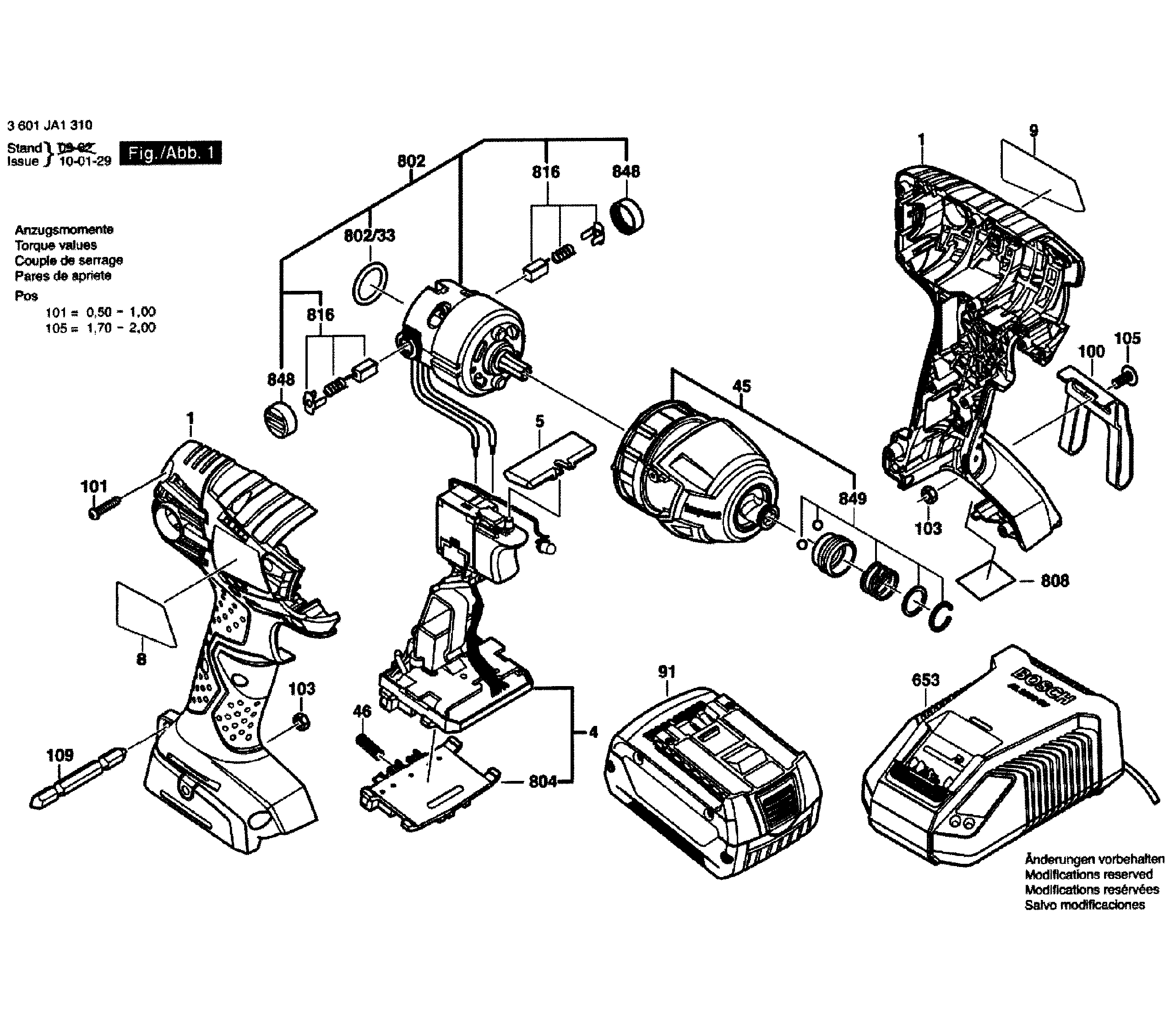 Drill cordless