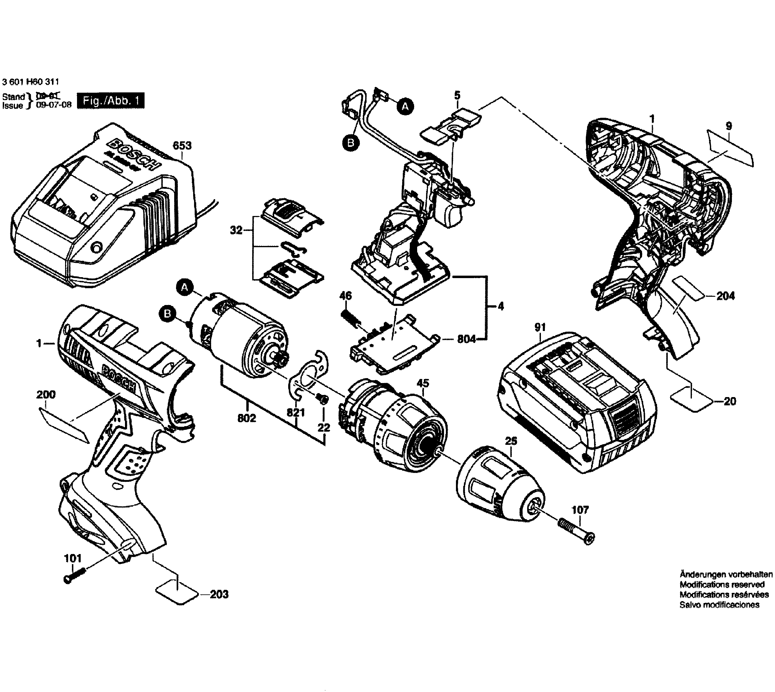 Drill cordless
