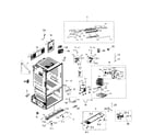 Samsung RF220NCTABC/AA-01 cabinet assy diagram