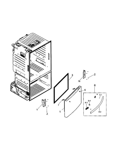 Freezer door